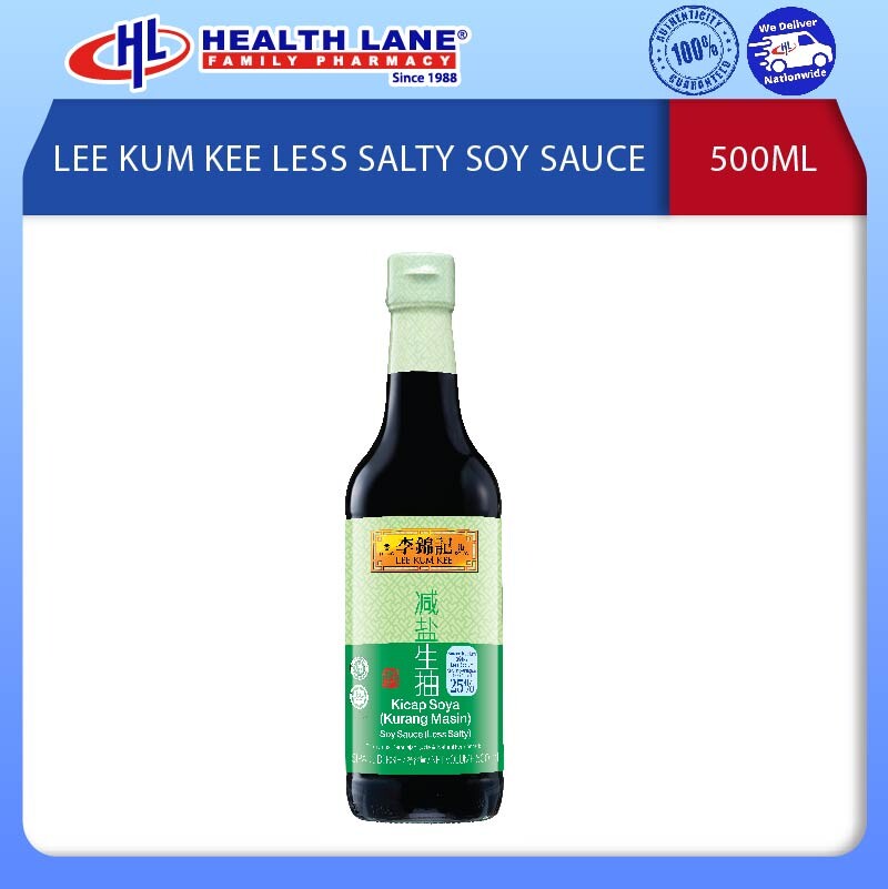 LEE KUM KEE LESS SALTY SOY SAUCE 500ML